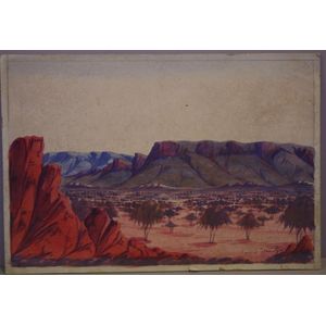 Maurice Namatjira (1938-77), Central Australian Landscape,…