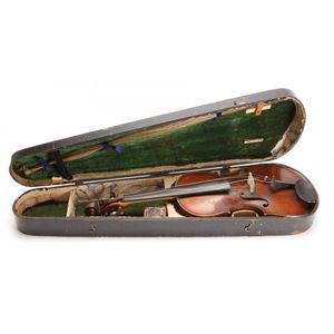 A 19th century violin, Stradivari copy. Labelled, 'Antonius…