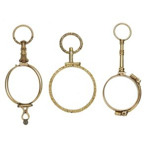 A collection of three Victorian lorgnettes, including rolled…