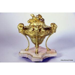A fine antique ormolu trinket casket in the Louis XVI manner,…