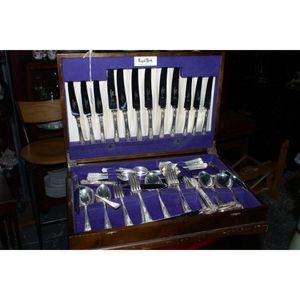 James Dixon & Sons. Silver plate cutlery canteen, including…
