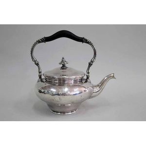 Large Christofle silver plate teapot, 30 cm high (with handle)