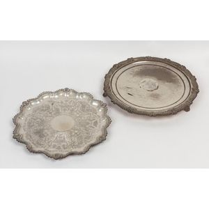 Silver Plated Copper Tray, 20th Century