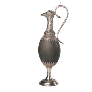 Claret jug with emu egg 1870's South Australian Colonial…