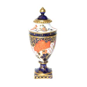 Miniature lidded urn early 20th century, Royal Crown Derby…
