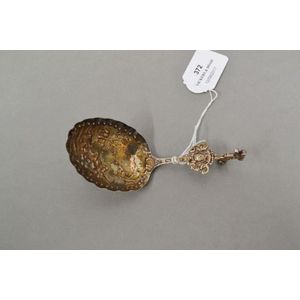 18th c. Dutch tea caddy spoon, marked to stem and also to…