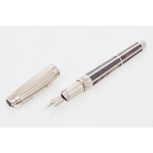 S. T. Dupont, Olympio fountain pen, mother of pearl and…