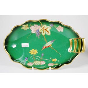 Carlton Ware Vert Royale bird dish width 21.5 cm