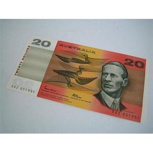 Five Australian $20 Banknotes, Johnston/Fraser consecutive…