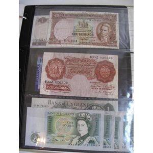 Album vintage bank notes England New Zealand Japan various…