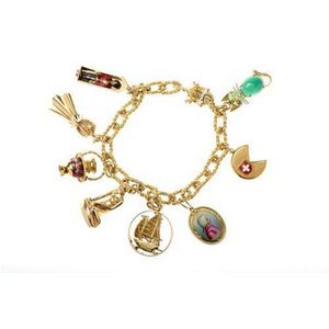 18ct Gold Charm Bracelet with 8 Charms - Bracelets/Bangles - Jewellery