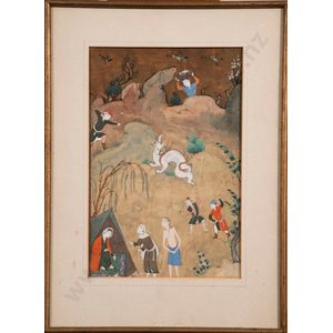 Moghul school - 'Majnur in Chains', after Mir Sayyid Ali,…