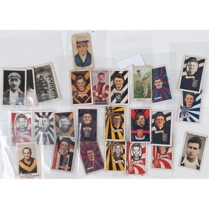 Cigarette & Trade Cards: A small collection of cricket &…