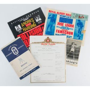 Australian Boxers:1968 laminated promotional leaflet for Johnny…