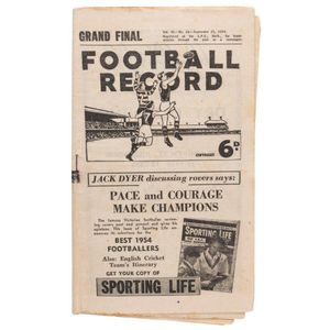 The Football Record: Special editions for the 1954 2nd…
