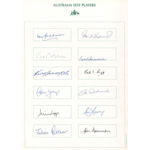 Australian Test Players, A remarkable collection of over 140…