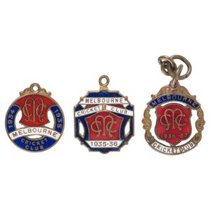 Melbourne Cricket Club, membership medallions for 1934-35 (No.…