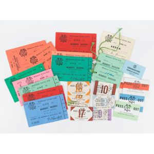 Melbourne Cricket Club: 1939 - 1960s range of admission tickets…