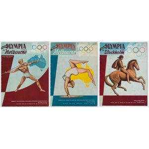 Gerhard Bahr's 'Olympia in Melbourne 1956' (2 editions) &…