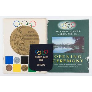 1956 Melbourne Olympics: Group with blazer pocket '(Olympic…