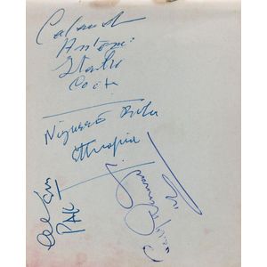 1956 Melbourne, XVI Summer Olympics: Autographs on pages, noted…