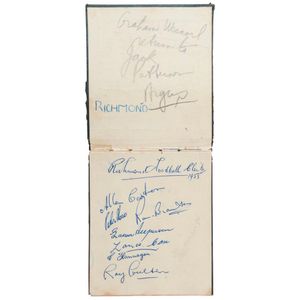 Autograph Book: A mid-1950s book featuring the 1955 Richmond…