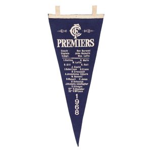 Carlton: Premiership pennants for 1968, 1972, 1979, 1981 & 1982.…