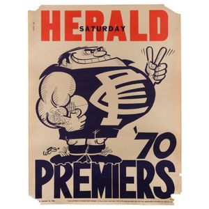 Carlton: original Weg posters for 1970 (corner fault), 1979 (2),…