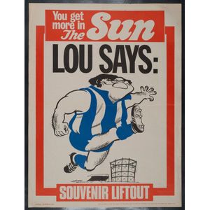 Saturday (morning) September 28, 1974 'The Sun' poster with…