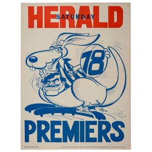 North Melbourne: 1978 original Weg 1978 losing poster, in very…
