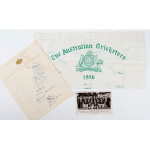 Australia: An official 'Australian Team on Tour, 1956' team…