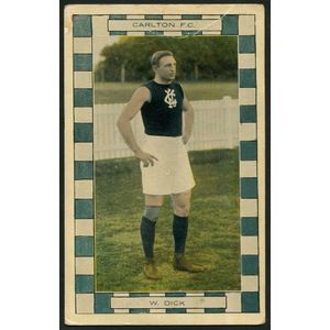 Carlton: Champion Footballers Series: William Dick postcard,…