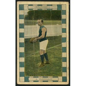 Carlton: Champion Footballers Series: Andy McDonald postcard,…