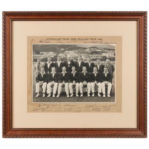 The Australian Tour of New Zealand - 1946, An official team…