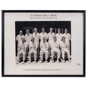 1950 official team photograph by Melba Studios, Sydney with the…