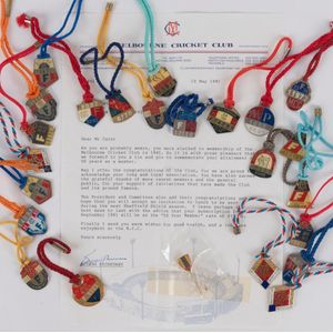 Melbourne Cricket Club: A collection of membership medallions…
