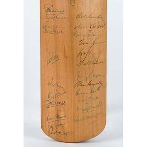 Signed Crockett Super Driver Bat from Australia vs South Africa, 1966 ...