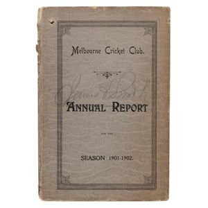 Melbourne Cricket Club, Annual Report, For the Season 1901-02.'…