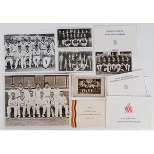 Australia Team Postcards: 1905, 1930 & 1938 Teams plus a 1932…