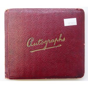 Vintage 1920s autograph book containing autographs from the…