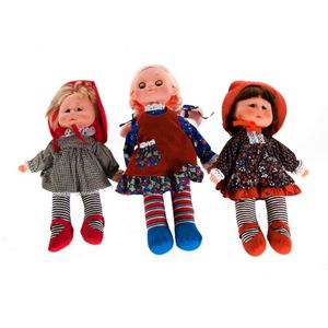 3 Matchbox dolls. Vinyl head on soft body. 1 with sleepy eyes,…
