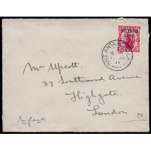 Rare British Antarctic Expedition cover with unique postmark - Stamps ...