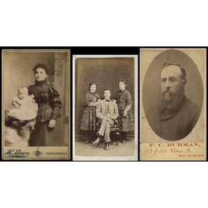 A carte-de-visite album from the 1880s