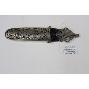Sterling silver spectacle case & spectacles, Birmingham 1900
