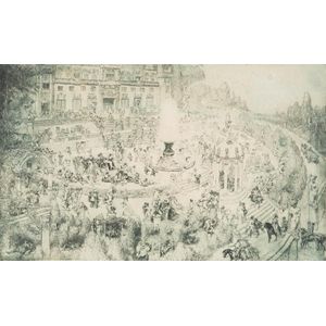 Norman Lindsay (1879-1969), Castle Fanfrolico No.14 etching,…
