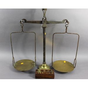 Antique Hanging Scale Copper Scale Antique Scales and Weight Balance Scales  1890 Scale With Weights Hanging Scale Brass Weigh Scales Antique 