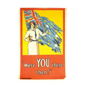 A vintage war recruitment poster, the Harry J. Weston image of…
