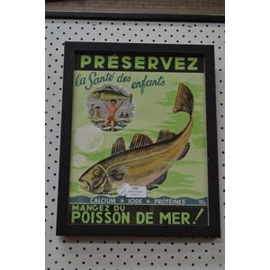 Original French shop poster, ray Muss, in contemporary frame.…
