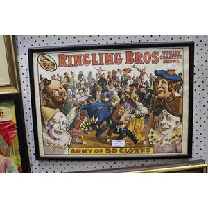 Vintage world circus Museum poster Ringling Bros circus,…