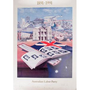 Australian Labor Party, poster '1891-1991 Australian Labor…